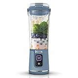 Ninja Blast Tragbarer Mixer / Blender / Smoothie Maker, 530ml Becher, Auslaufsicherer Deckel, Leistungsstarker Mini Standmixer, Kabellos & Wiederaufladbar, Zerkleinert Eis & Obst, Blau, BC151EUNV