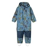 NAME IT Jungen NMMALFA08 Softshell Suit AOP FO NOOS Regenanzug, Coronet Blue, 98