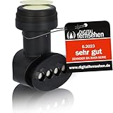 [ 2X Test SEHR GUT *] ZEHNDER Quattro LNB mit LTE Abschirmung & Sun Protect UV Schutz, nur für Multischalter Multiswitch geeignet, kein Direktanschluss möglich, 4K HD LMB, für Satelliten Antenne