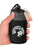 Backpacker's Journey Hüttenschlafsack Ultraleicht (nur 265g) aus 100% Baumwolle. Hygieneschlafsack ohne Reissverschluss (Keine Wärmeleistung) - Grau