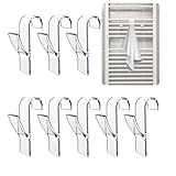 GEFIRE 8 Stück Hacken für Heizkörper Bad Hacken für Handtuchheizkörper Handtuchhalter Heizkörper Clip Haken für Handtuchwärmer für alle Gängigen Heizkörper (Transparent, Einzelhaken)