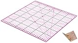 Guss & Mason Patchwork Lineal 30x30 cm mit gratis Anti Rutsch Aufklebern. Transparentes Universal Lineal mit cm und Winkel-Maßen