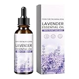Lavendelöl für den Schlaf | 100 ml schnell absorbierende Lavendel ätherische Öl | Feuchtigkeitsspenstiges Lavendelöl für die Hydratation im Freien und die beruhigende Wirkung