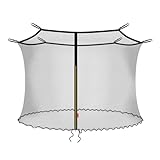 Baunsal® Trampolin Sicherheitsnetz Ø 305 cm (JS-IN) innenliegend für 6 Netzstangen Netzhöhe 180 cm Ersatzteile Netz Schutznetz Kindertrampolin Ersatznetz Gartentrampolin Outdoor