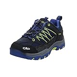 CMP Kids Rigel Low Trekking Shoes Wp Unisex Kinder Trekking-Schuhe, Blau B Blue Electric, 35 EU
