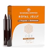 Gelée Royale Pur mit Propolis, Vitamin C und Echinacea. 30 Ampullen 2000 MG. Reduziert Müdigkeit und andere Symptome, erhöht Energie, Vitalität und stärkt den Stoffwechsel.N2 Natural Nutrition