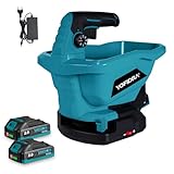 Yofidra Akku Düngerstreuer - Tragbar Elektrische Streuwagen Rasen, 3.3L Streuwagen mit 5m Streubreite, 6 Geschwindigkeiten, 8 Streustufen, 800m² Flächenleistung, Handstreuer für Saatgut Rasendünger