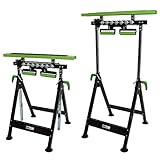 2 X Multifunktions-Arbeitsbock Rollenbock höhenverstellbar Klappbock V-Rollen klappbar 200 kg Werktisch 4 in 1