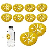 Wespenfalle, Bienenfänger, Hornissen-Flaschenfänger, gelber Trichterfalle für Fliegenbienen, Hornissen, Insekten, 10 Stück