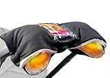 DMTIVMG Handwärmer Kinderwagen mit Wasserdichte und Winddichte,Kinderwagen Handwärmer mit Oxford und Lambswool,Touchscreen Design,Universalgröße Handmuff für Kinderwagen, Kinderwagen Muff Handwärmer