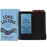 Hair Color Stick, Gray Coverage Concealer, 20 g Waterproof Scalp Cover Up, Vielseitiger temporärer Haarstil Cream Comb, tragbare Styling-Lösung für Geschäftstrips