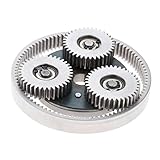 getuse 36T Planetengetriebe mit Kupplungssatz, Stahlgetriebe, 12 mm Dicke, 47,5 mm Durchmesser, für Heimwerker, Autos, Roboter, Modellbau