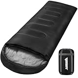 Schlafsack Outdoor für Camping 4 Jahreszeiten - Erwachsene Schlafsack, 2 in 1 Funktion Deckenschlafsäcke, Warm, Leichtgewichtig, Wasserdicht für Rucksackreisen, Wandern und Reisen 220 x 80 cm