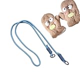 Lustige warme Handschuhe für Damen, Winterhandschuhe, Plüschhandschuhe, Schneehandschuhe, niedliche Fäustlinge, Anti-Verlust-Schlüsselband, winddichte Handschuhe für Damen und Kinder, Umhängeband, B