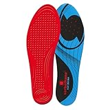 SORBOTHANE Full Strike Insoles, 46-48 (UK11-12.5), Shock Absorbing Shoe Soles for Football Boots, Running, or Walking, Impact Reducing Footbeds for Plantar Fasciitis, Heel Support, and Arch Pain, Blue