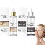 Peel Shot Glow Rice Ampoule Line Reis Peeling Ampulle Exfoliant Rice Ampoule Mitesserentferner Exfoliant Reiswasser Gesichtspflege Peel Shot Glow Reis Ampulle Duo Scrub Gesicht Peeling Schwarz + Weiß