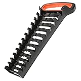 HAMPPLIES Ratschen Ringschlüssel Set Organizer mit Fächern Wandmontage Schraubenschlüssel Halter Kompakt und Leicht Ergonomisch mit Tragegriff für und Haushalt