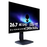 Alienware 27 Gaming Monitor - AW2725Q, 4K UHD (3840x2160), 240Hz, QD OLED, 0.03ms, NVIDIA G-SYNC Kompatibel, AMD FreeSync Premium Pro, HDR True Black 400, Dolby Vision, USB-C, 3 Jahre Garantie