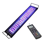 Aquariumlicht 24-48 Zoll Fernbedienung Aquarium LED Gepflanzt Licht Wasserdicht Sonnenaufgang Sonnenuntergang Auto EIN/AUS RGBW Dimmer for Aquarium für Aquarium(158-24inch_Q)