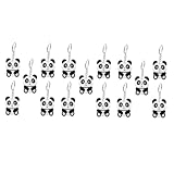 AKOOSY 20 Stück Teiliges Panda Schlüsselanhänger Cartoon Dekor Leichte Robuste Anhänger für Schlüssel Taschen und Sportveranstaltungen Praktische Geschenkidee für Fans