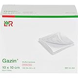 Gazin, Mullkompressen 10 cm x 10 cm steril 8fach 50x2 300 g, Weiss, 100 stück, (Pack of 50)