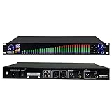 31-Band-Digital-Equalizer, Stereo-1-Kanal-Grafik-Equalizer mit LED-Spektrumanzeige, 10 anpassbare voreingestellte Ergebnisse und automatische Rauschunterdrückung, unabhängiges und PC-Debugging, für