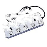 wangliwer Nebel-Industrie-Luftbefeuchter, 10 Köpfe, 5 kg/h, 7 kg/h, Zerstäuber, industrieller Luftbefeuchter, Nebelmaschine mit Netzteil (Farbe: Set 3) (Set 1)