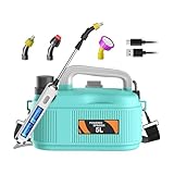 Gartenspritze - Elektrische Akku-Rückenspritze 5,1 Liter Mit Teleskopstange | Verstellbarer Dünger Sprinkler Für Garten Landwirtschaft Camping Hof Innenbereich Außenbereich
