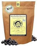 UNCLE SPICE® BIO Wacholderbeeren - 100g ganze, aromatische Wacholder-Beeren in Premiumqualität – Juniper-Berries – Würzig, herb-süß & leicht harzig – DE-ÖKO-005