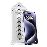 CRTZHA Evotech Displayschutzfolie, 3-in-1-Displayschutzfolie, HD-Sichtschutzfolie, staubfrei und ohne Blasen, Anti-Peep-Panzerfolie für iPhone 16/15/14/13/12 (HD,13promax/14plus)