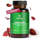 Vitabay Forskolin 400mg - 90 Kapseln aus Coleus Forskohlii Extrakt - Forskolin Hochdosiert Blase - Forskolin Blase Forskolina Forskolin Kapseln - Forscolin Foskolin Forskolin Pulver Forskolin Coleus