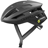 ABUS PowerDome MIPS Fahrradhelm für Erwachsene - Fahrradsicherheit Zertifiziert für Road & Gravel, Aerodynamisches Profil, Damen & Herren (Schwarz, Medium)
