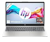 HP Laptop, 15,6 Zoll (39,6 cm) FHD IPS Display, AMD Ryzen 5 7520U, 16 GB RAM, 512 GB SSD, AMD Radeon-Grafik, Windows 11 Home, QWERTZ Tastatur, silber, mit HP Fast Charge