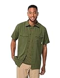 Jack Wolfskin Herren Thompson Men Shirt Shortsleeve, Greenwood Checks, XL EU