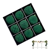 Weihnachtskugeln für den Christbaum | 9 Stück samtene Weihnachtsbaumkugeln,9,9 cm Bruchsicher Christbaumschmuck - Für Winterferien Außenbereich Zuhause Party