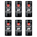 Shake'n Grill Steak Gewürz - 100 g in der Streudose von Hartkorn - licht- und aromageschützt (Shake´n Grill Steak 6er Set)