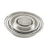 COLLBATH 20Stücke Einweg Blechschalen Aus Aluminiumfolie Für Bbq Grillen Backen Ohne Deckel Stapelbar Für Partys Und Lebensmittelaufbewahrung