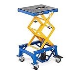 MSW MSW-MHB-150-PRO Scherenhebebühne mit Rollen 150 kg Fußpedal Höhe 35-87 cm