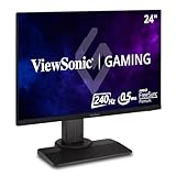 ViewSonic Omni XG2431 24 Zoll 1080p 0,5ms 240Hz Gaming Monitor mit AMD FreeSync Premium, Advanced Ergonomics, Eye Care, HDMI und DisplayPort für Esports