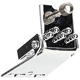 MUELODSIC Metall Banjo Saitenhalter Banjo Tailpiece Zubehör Ersatzteil Glänzend Robust Einfache Montage für Zupfinstrumente Gitarren Zubehör