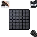 Reise-Sitzkissen, 3D-Luftzelle, bequemer Reise-Luftsitz für Flugzeug, selbstaufblasbar, tragbar, Flugzeugsitzkissen, tragbare Kissen für Autositz, Rollstuhl, Bürostuhl (Schwarz, 3,44 x 44 cm)