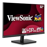 ViewSonic VS3225-2K 32 Zoll Monitor 2K QHD (2560p x 1440p), IPS, 75 Hz, 4 ms GTG, HDR10, HDMI, DP, Rahmenlos, 2 Jahre Garantie