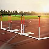 Verstellbare Hürden 3er Set - Agility Speed Trainingsgeräte für Leichtathletik und Feld, einfache Montage für Fußball & Athletic Practice