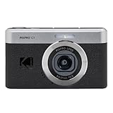 KODAK Pixpro C1 – Digitalkamera, ultrakompakt, 13 MP BSI CMOS, 4-facher Zoom, 6,1 cm (2,8 Zoll) LCD-Display, LED-Blitz, integrierter Akku – Schwarz