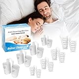 8 Stück Anti Schnarch Nasenspreizer, Wiederverwendbares Schnarchstopper, Anti Schnarch Gerät, Nasenentlastung Nasendilatator, Verbesserung der Atmung, Anti Snoring zur Besser Schlafen