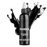 PFARRER Tattoo Farbe Black 4oz(120ml) Vegan-Friendly USA Standard Pigment Tattoo Farbe Schwarz Concentrated Black TI7003-120-002