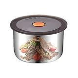 Hogvinnatil Edelstahl Essensbehälter | Metallische Brotdosen Mit Deckel Für Kleinkinder - Reisefreundliche stapelbare Aufbewahrung Für Kinderportionen Kindergarten Schule Mahlzeiten Snacks