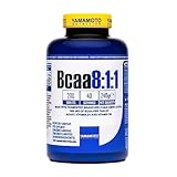 YAMAMOTO Nutrition, BCAA 8:1:1 200 Tabletten, Nahrungsergänzungsmittel aus Verzweigtkettigen Aminosäuren mit Vitamin B1 und B6, Supplement für Sportler