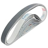 20 Stück Schleifbänder 25x762 mm Bandschleifpapier körnung 400/600/800/1000 Bandschleifer Schleifbänder für Metall, Holz, Glas, Gummi, Kunststoff, Stein, Automobil