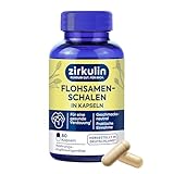 Zirkulin Flohsamenschalen (80 Kapseln) - fördert die Verdauung & Darmgesundheit - Geschmacksneutral - Unterstützen eine ballaststoffreiche & gesunde Ernährung - Sehr gut Quellfähig